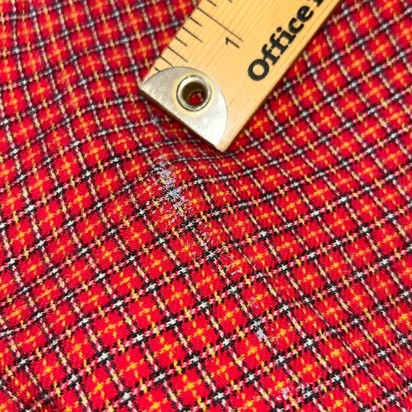 Fundamentals Nightgown Womens 2X Red Plaid Vintage Heavy Grandma Cottagecore - Picture 9 of 9